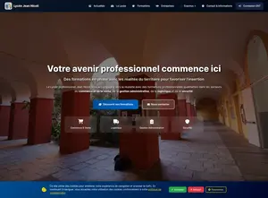 Page d'accueil du Lycée Jean Nicoli